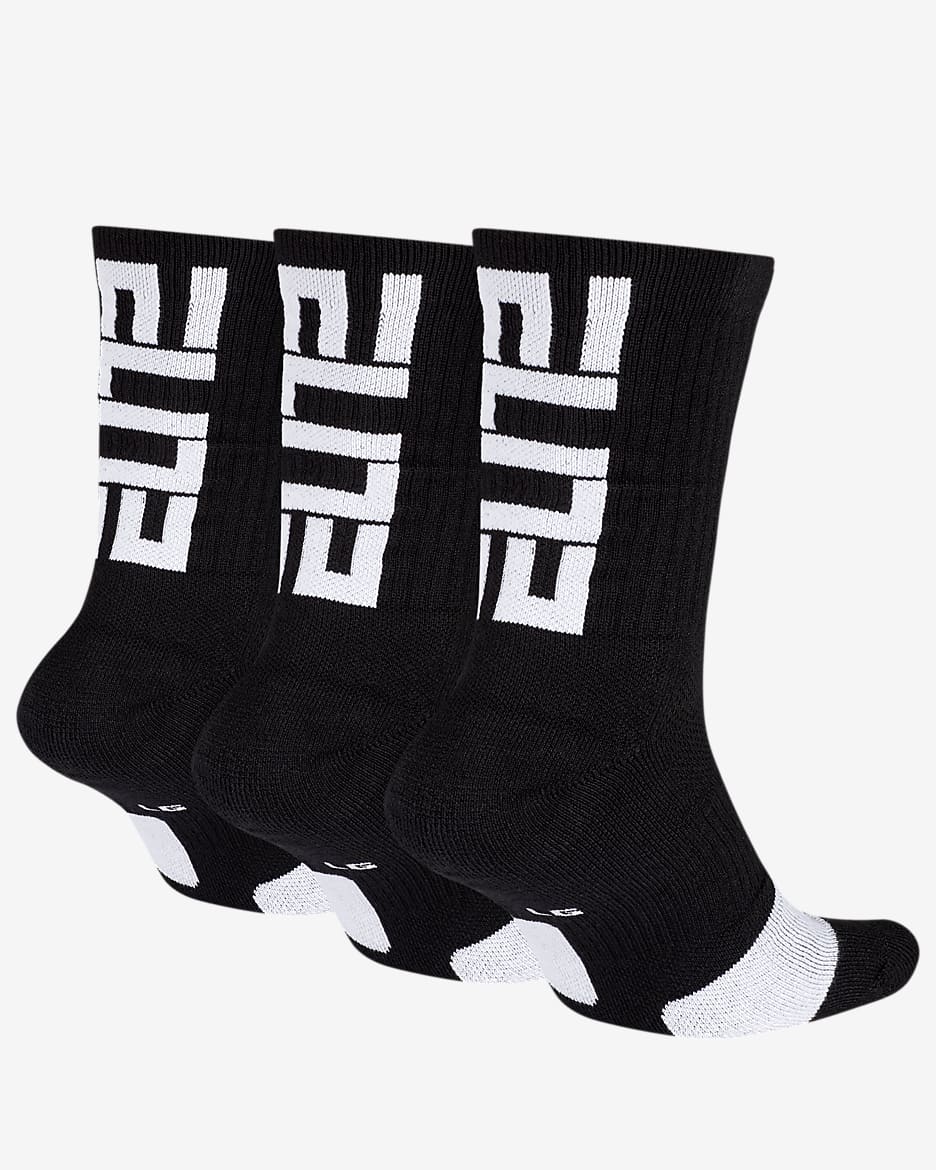 Nike Elite Basketball Crew Socks 3 Pair Nike JP